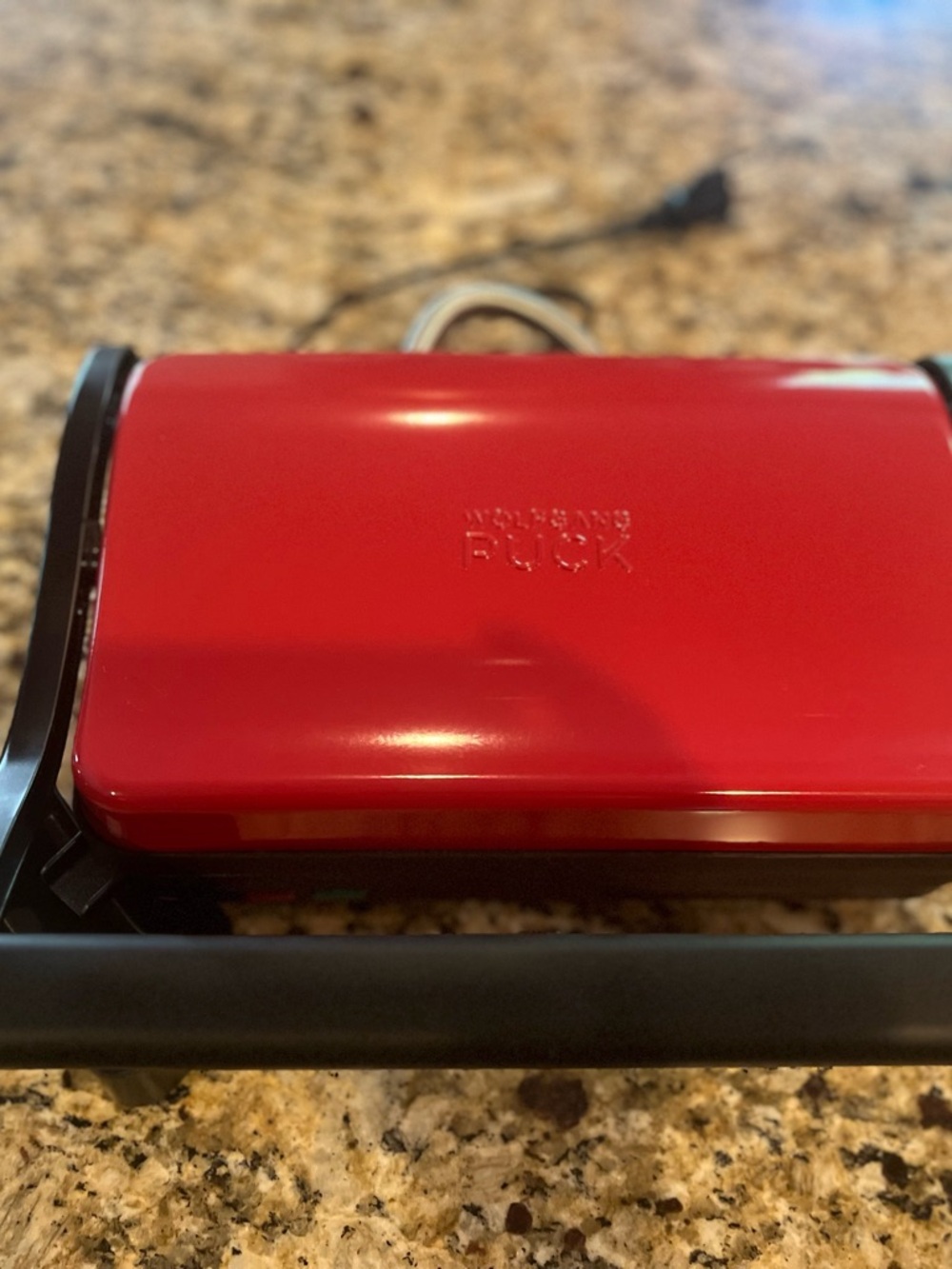 WOLFGANG PUCK  Red Panini Press Grill